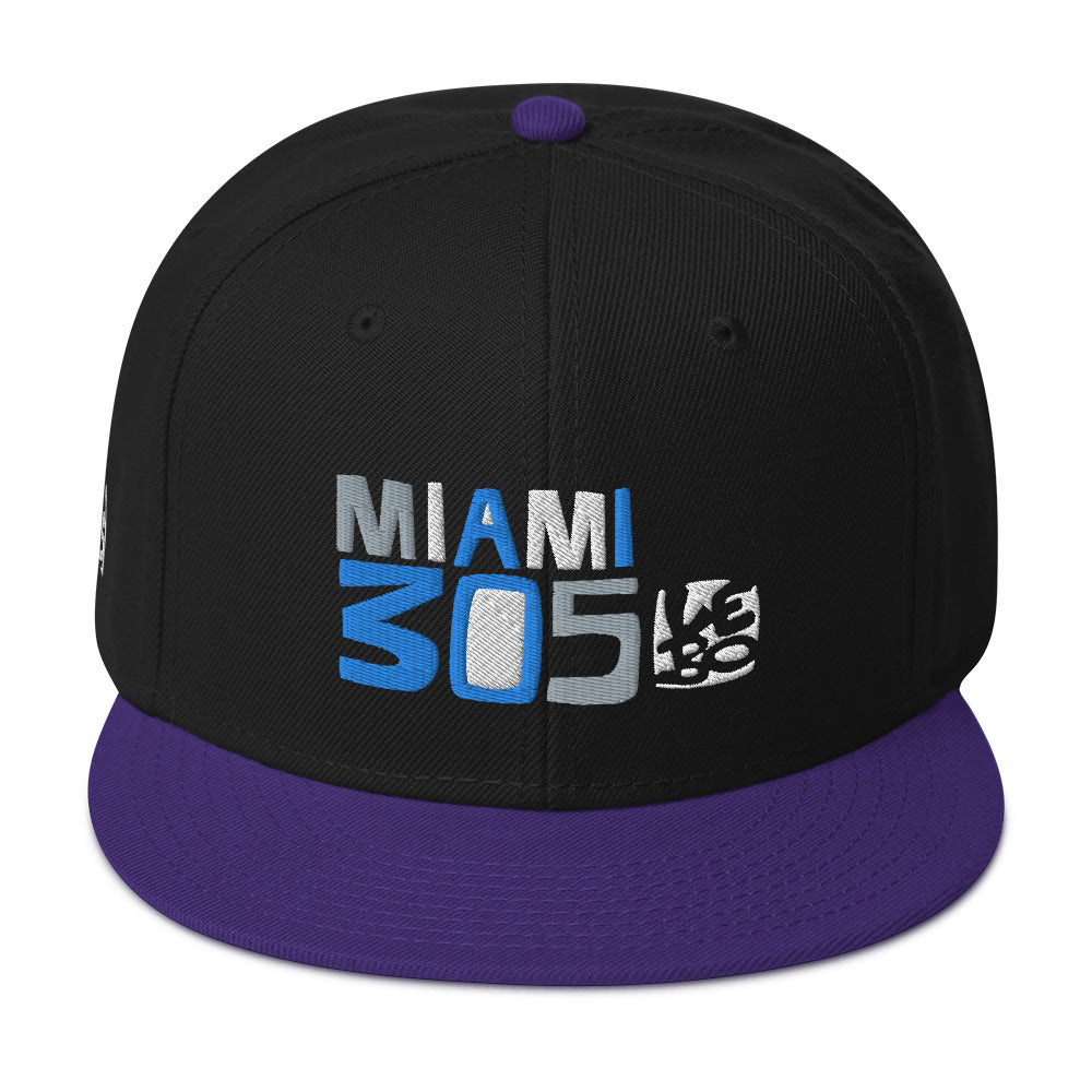 Miami 305 - Lebo Flat Bill Snapback Hat